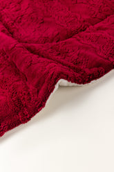 Beet Red Fleece Comforter